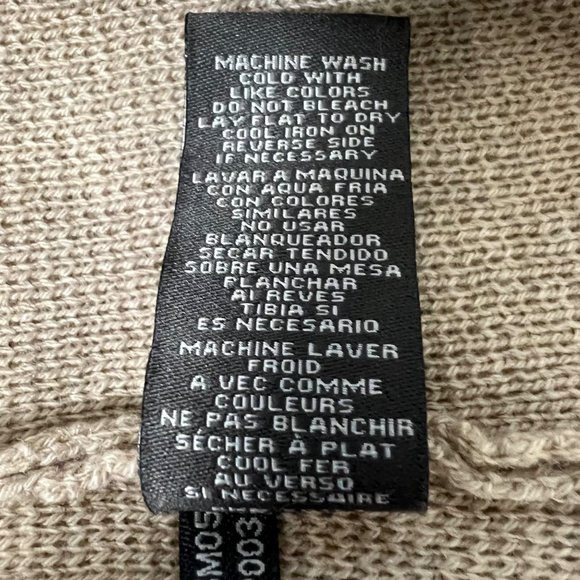 Vince Camuto Beige Tan Cowl Neck Midi Sweater Knit Dress size Small - Picture 10 of 11